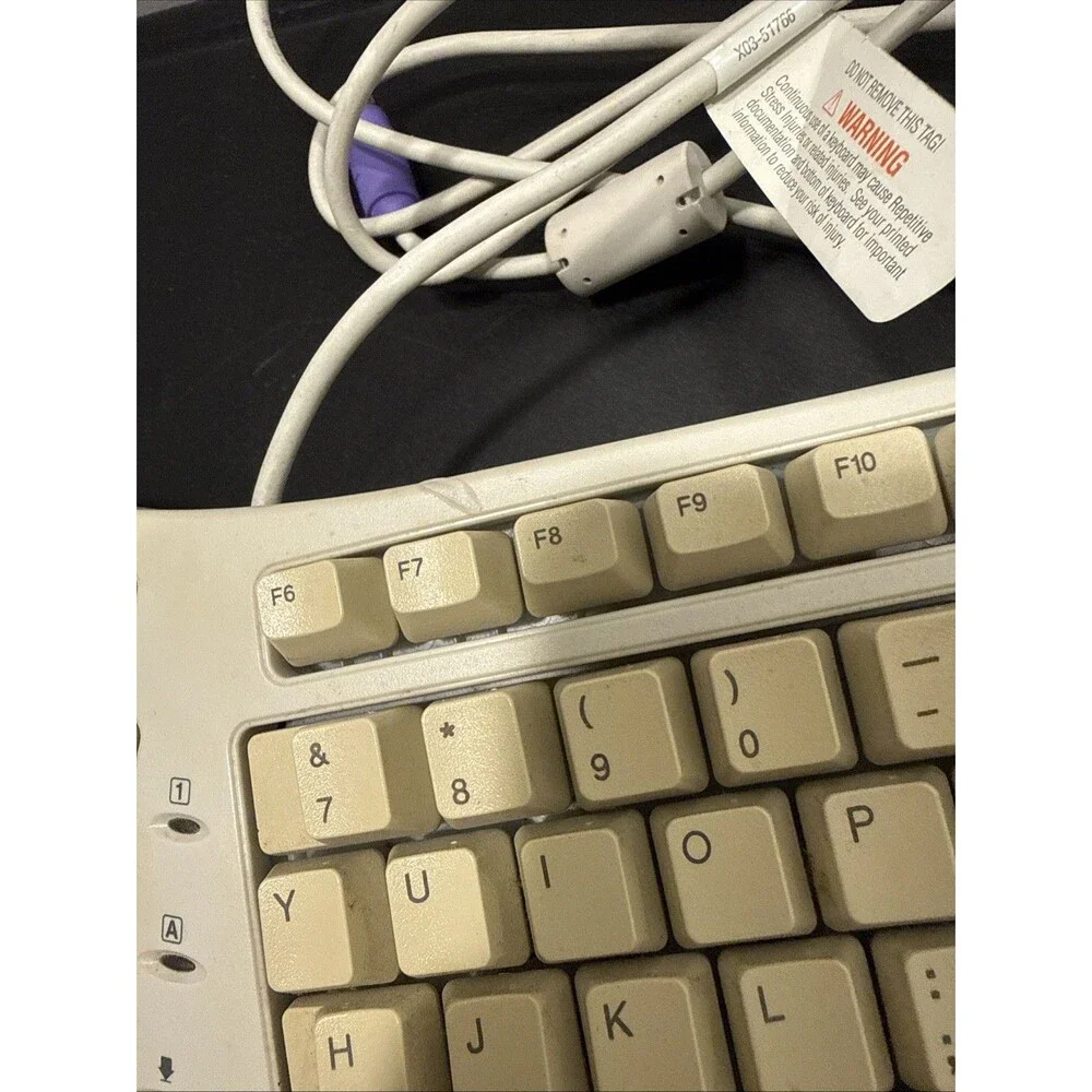 Vintage Microsoft Natural Ergonomic Keyboard Elite PS2, X04-58559, E06401COMB
